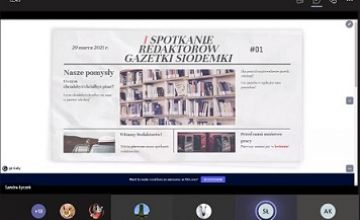 Pierwsze spotkanie redaktorów gazetki szkolnej 