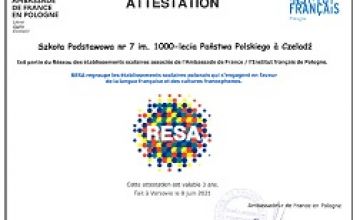 SP7 stała się członkiem sieci RESA.